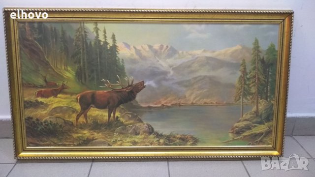 Картина в дървена рамка 110х59, снимка 3 - Картини - 34038298