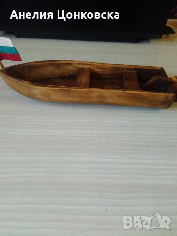 Голяма дървена лодка ръчна изработка, снимка 9 - Сувенири от дърво - 29240724