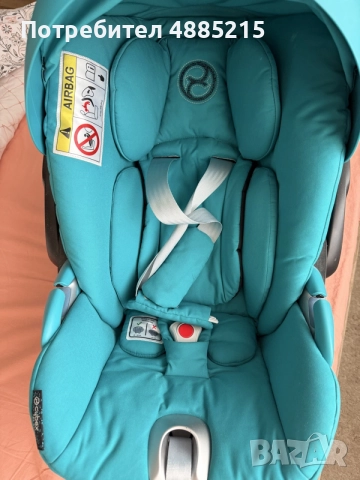 Столче за кола Cybex Cloud Z i-Size с включена подложка за новородено – цвят River Blue- тюркоаз, снимка 9 - Столчета за кола и колело - 56167888