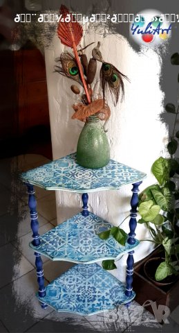 Реновирана ъглова етажерка, снимка 1