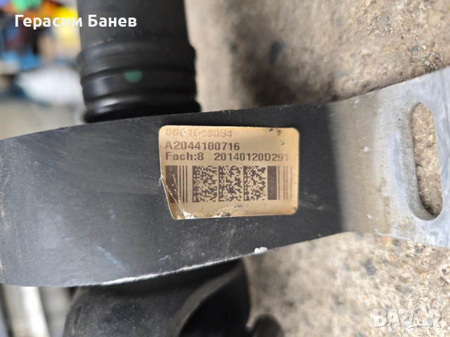 A2044100716 КАРДАН OEM MERCEDES W204 OM651 2014, снимка 2 - Части - 54278055