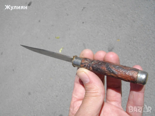СТАР БЪЛГАРСКИ НОЖ НОЖЧЕ, снимка 3 - Антикварни и старинни предмети - 50838760