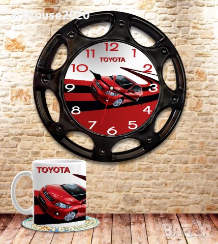 Стенни часовници-автомобилна джанта+чаша, снимка 3 - Стенни часовници - 42918968
