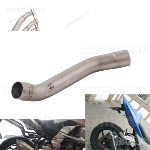 Генерация средна тръба за Kawasaki Z750 2007-2013 неръждаема стомана , снимка 1