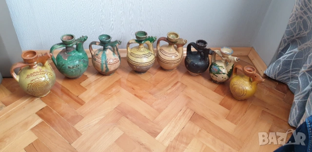 Лот от 8 броя старинни български крондири, бърдета, керамика, снимка 7 - Антикварни и старинни предмети - 54313809