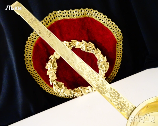 Бронзов черпак 500 мл.,позлата. , снимка 2 - Антикварни и старинни предмети - 52967481