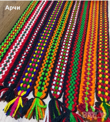 Ръчно изработени вълнени колани за народни носии, снимка 3 - Антикварни и старинни предмети - 53223787