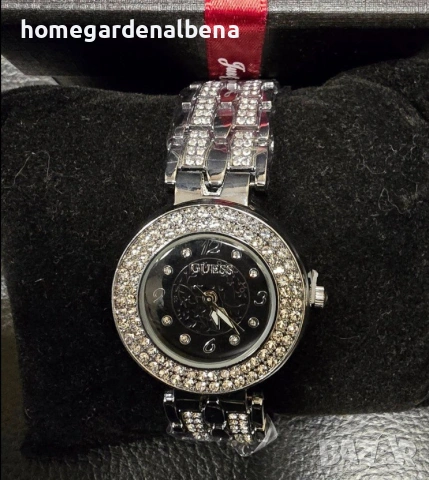 Дамски луксозни часовници с кристали — метална верижка — различни модели и цветове, снимка 5 - Дамски - 54233069