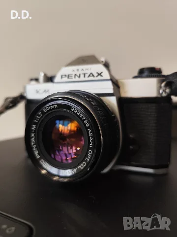 Pentax KM с обектив 50mm F1.7 (забележка - прочети)
