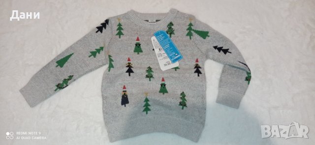 LCW Коледен пуловер, 80-86см., снимка 1 - Бебешки блузки - 37970037