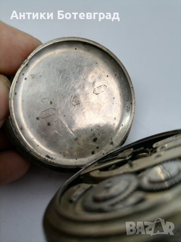 голям сребърен джобен часовник , снимка 1 - Антикварни и старинни предмети - 44288727