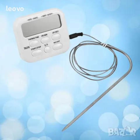 Готварски термометър TA278, с таймер и сонда.  Българско ръководство, снимка 15 - Аксесоари за кухня - 49755449
