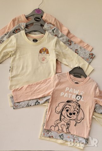 Блузи 3бр Пес Патрул Скай ,2бр Елза и Ана или 2бр Стич