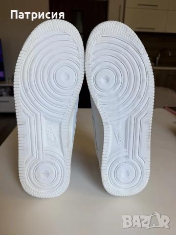 Бели мъжки сникърси маратонки Nike Air Force 1 Low ниски кецове, размер 45, бял цвят, white, AF1, снимка 10 - Кецове - 56042889