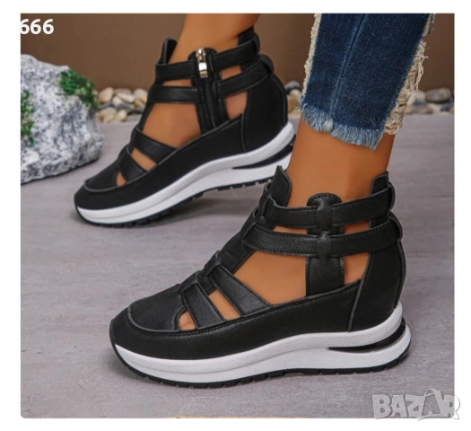 Леки удобни сандали с цип отстрани, снимка 6 - Сандали - 51608523