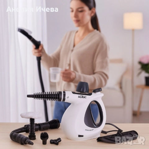 Парочистачка Solac Steam Jet , снимка 4 - Парочистачки и Водоструйки - 51540452