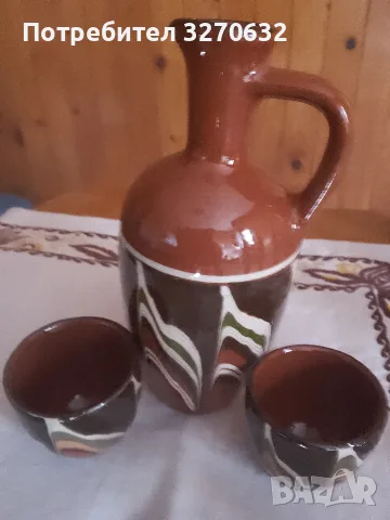 Керамичен сервиз за ракия, снимка 5 - Сервизи - 56483513