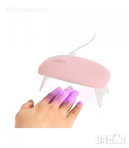 3091 UV/LED лампа за маникюр и педикюр Sun Mini, Мощност 6 W, снимка 3 - Педикюр и маникюр - 34248468