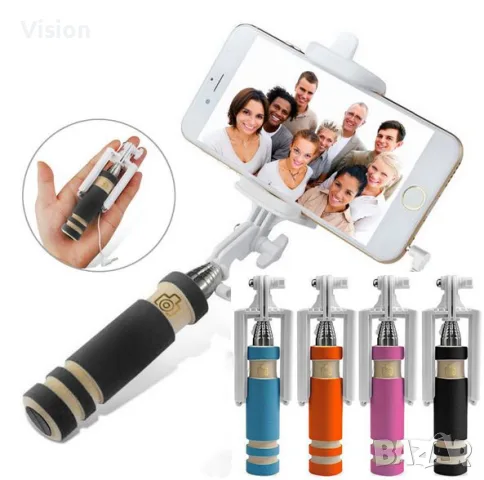 Универсален Селфи Стик за Android и iPhone. SelfieStick Монопод Разтегателен Стик.Selfi Stick Селфи, снимка 2 - Селфи стикове, аксесоари - 55839012