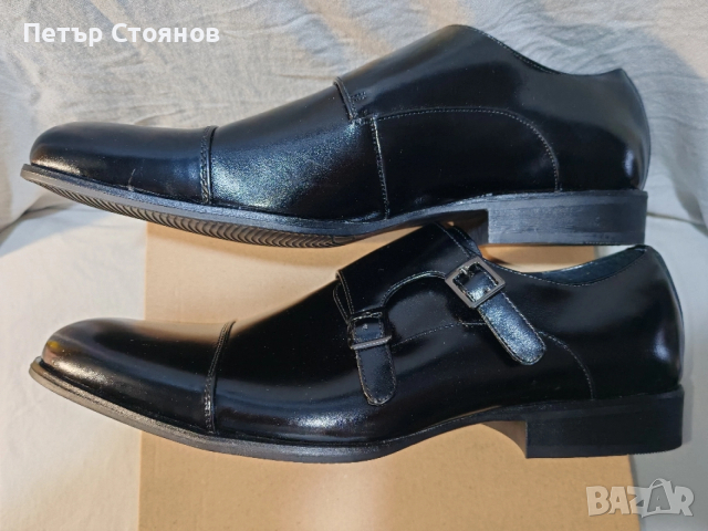 Мъжки официални обувки от естествена кожа Stacy Adams №48, снимка 8 - Официални обувки - 54215756