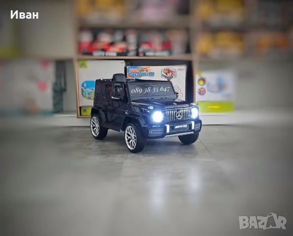 ТОП ЦЕНА!НОВО!Акумулаторен джип Mercedes G63 AMG с 12V батерия,EVA гуми,металик,USB, снимка 2 - Електрически играчки - 51187074