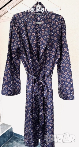 Елегантен мъжки халат Seidensticker - луксозен триацетат 100%, колекционерско качество , снимка 9 - Други - 53982896