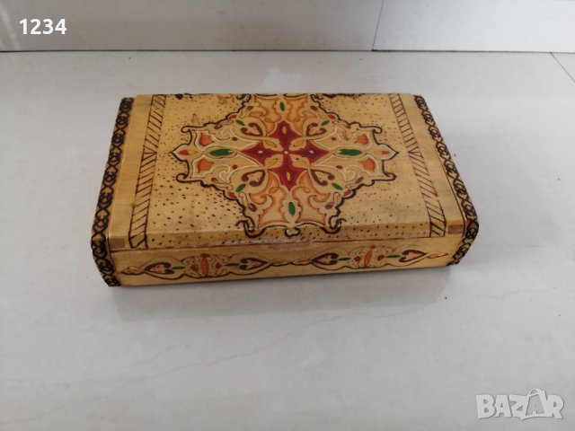 Дървена кутия 22.5 х 13.5 h 5 см. , снимка 1