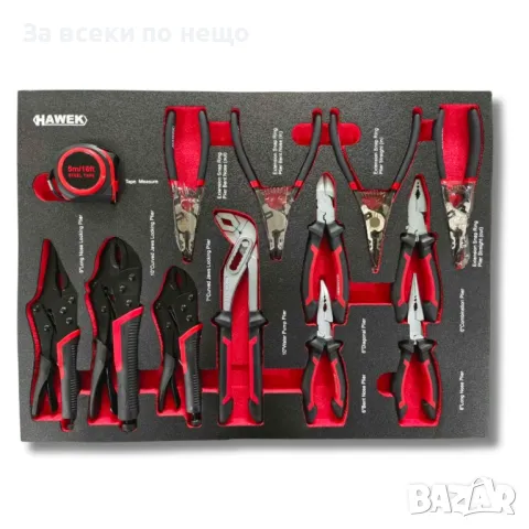 Професионален шкаф с инструменти с 12 чекмеджета - 11 пълни HAWEK, снимка 10 - Други инструменти - 50328172