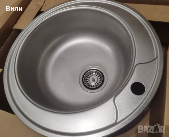 Кухненска мивка за вграждане от неръждаема стомана, снимка 2 - Мивки - 49573222