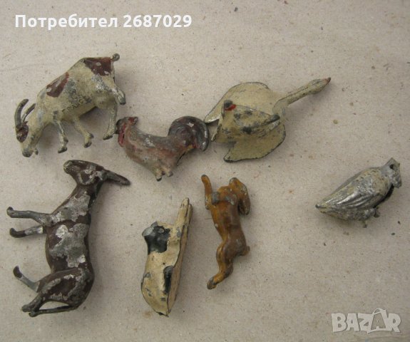 7 бр. стари оловни части от фигурки, фигури, фигура, снимка 3 - Други ценни предмети - 31623760