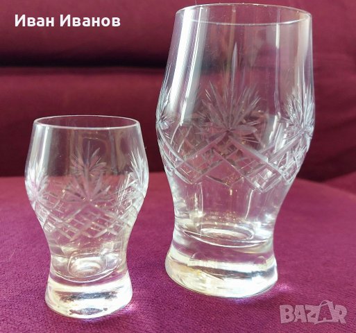 Чаши за ракия 12 бр., 6 малки и 6 големи , снимка 9 - Сервизи - 39234411