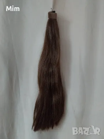 Удължаване на косата / опашка / в кестеняво