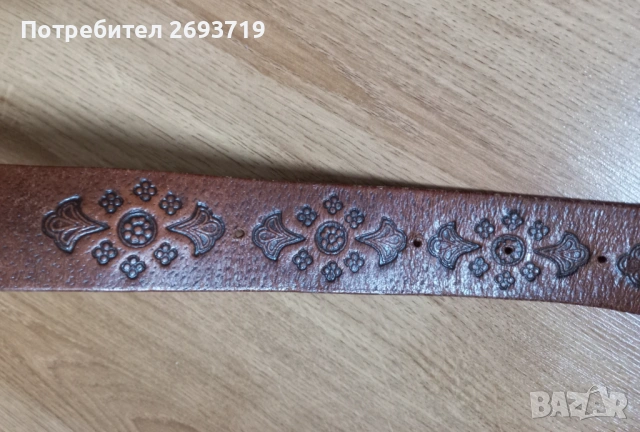 Оригинален кожен колан, снимка 3 - Колани - 53279109