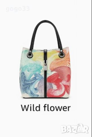 Дамски чанти с флорален цветен мотив, снимка 9 - Чанти - 50759840