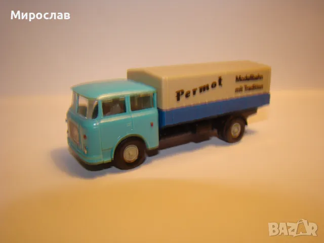 PERMOT H0 1/87 SKODA КАМИОН МОДЕЛ КОЛИЧКА ВЛЕКАЧ, снимка 2 - Колекции - 48521750