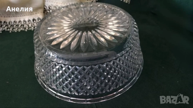 Фруктиери, чаши, за лед релефно стъкло, снимка 4 - Чинии - 51765927