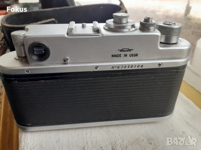 Механичен лентов съветски фотоапарат Зоркий 4, снимка 5 - Антикварни и старинни предмети - 53367660