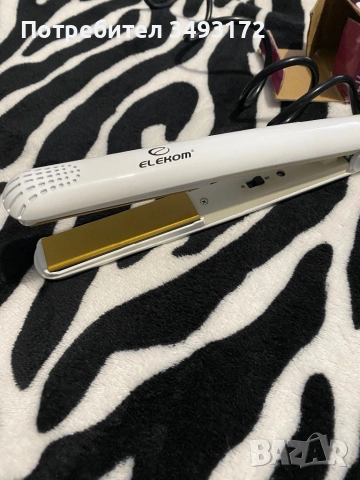Преса за коса с плочи с керамично покритие, снимка 3 - Козметични уреди - 52653417