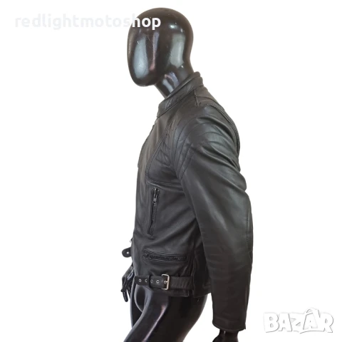 📌 5224 Мъжко кожено мото яке | Размер 52 | 130 лв., снимка 2 - Аксесоари и консумативи - 50888703