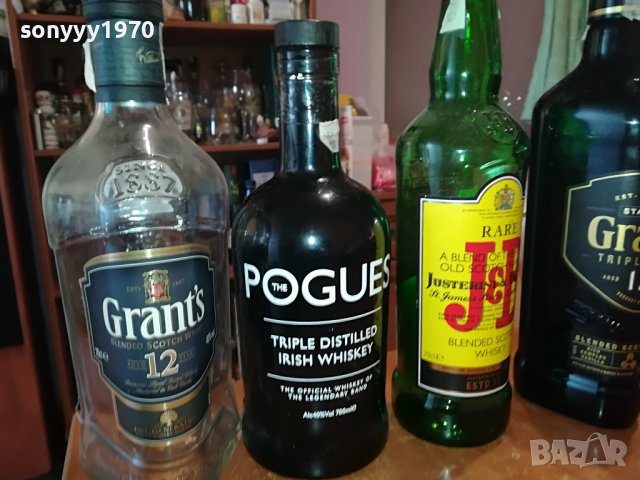 j&b grants pogues 6 празни шишета за колекция 1602231900, снимка 5 - Колекции - 39699612