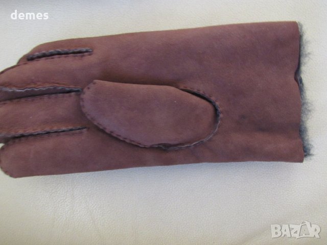 Мъжки кожени кафяви ръкавици, нови , снимка 6 - Ръкавици - 30863685