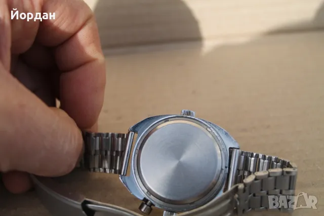 СССР мъжки часовник ''Полет'' хронограф  23 камъка, снимка 6 - Мъжки - 49483691