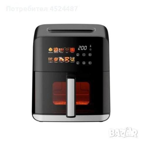 Еърфрайър с горещ въздух Oliver Voltz OV51980CE, 1200W, 4L, 10 програми, снимка 5 - Фритюрници - 54091730