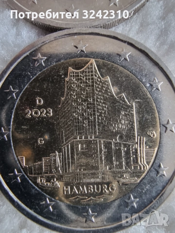 Монета от 2 евро 2023 г. - Хамбург - Elbphilharmonie, снимка 5 - Нумизматика и бонистика - 54347272