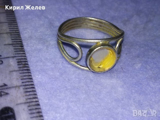 Стар СРЕБЪРЕН АЖУРЕН РЕТРО АРТ ПРЪСТЕН ВИСОКА ПРОБА СРЕБРО с ГНЕЗДО За ВГРАЖДАНЕ на КАМЪК 40545, снимка 12 - Антикварни и старинни предмети - 42762975
