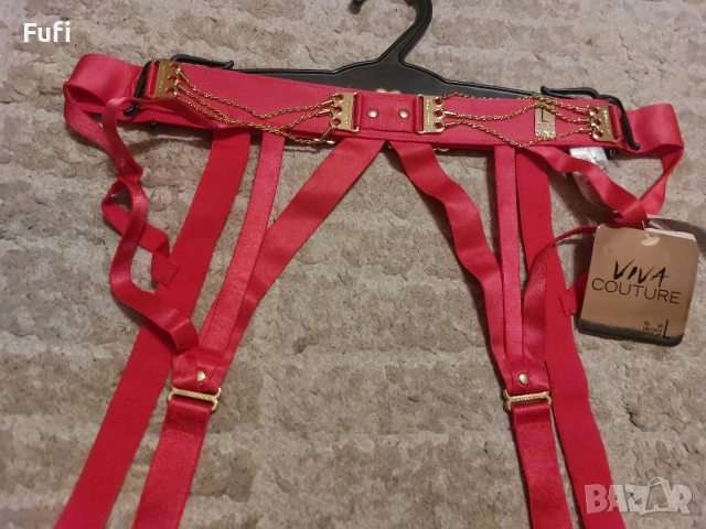 4,50 евро, нов розов жартиер, С етикет , снимка 2 - Бельо - 53269229