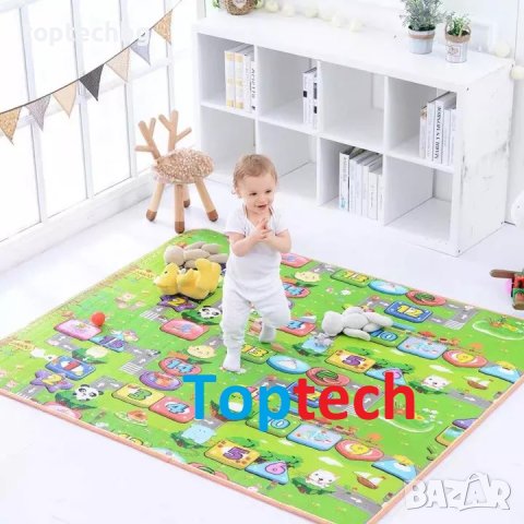  Детски килим за игра 120х180см – двулицев, топлоизолираща постелка, снимка 5 - Килими - 38331914