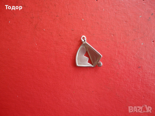 Сребърна висулка медальон с камък 925, снимка 3 - Колиета, медальони, синджири - 44762288