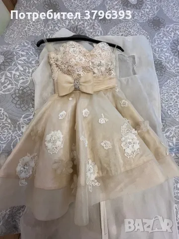 Абитуриентска рокля + обувки и чанта, снимка 4 - Рокли - 47472931