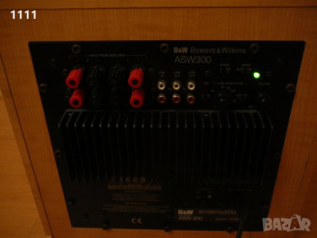 B&W ASW 300, снимка 8 - Ресийвъри, усилватели, смесителни пултове - 35335087